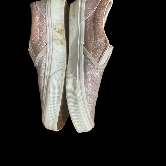 Pink glitter sparkle slide in vans sz 2 fun easy to wear all seasons - Picture 5 of 5